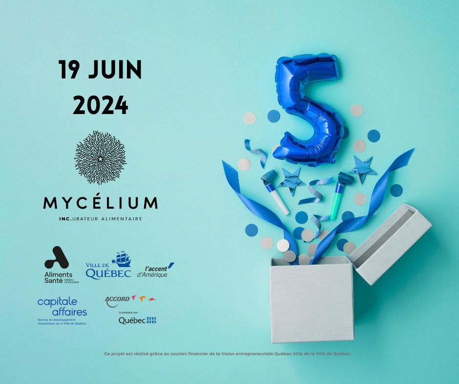 Nos Produits étaient en dégustation au 5e anniversaire de Mycélium